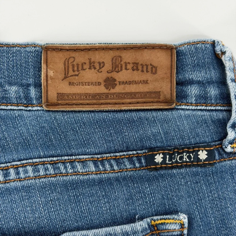 Lucky Brand Sofia Straight Leg Jeans Womens 10/30 Long Blue Medium Wash Mid Rise